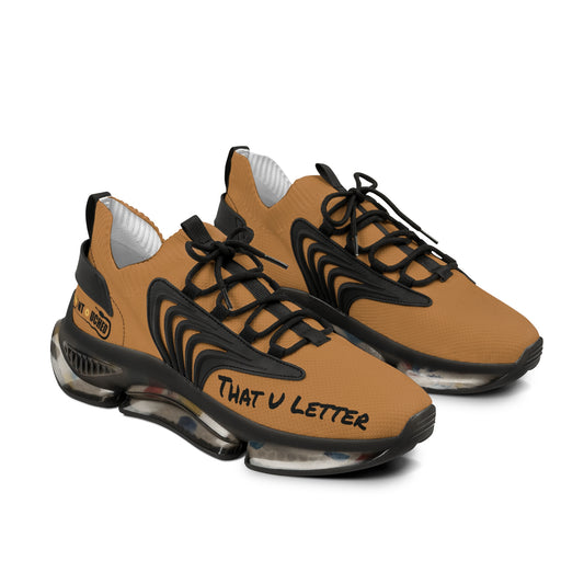 Caramel UNTOUCHED Men's Mesh Sneakers 'That U Letter'