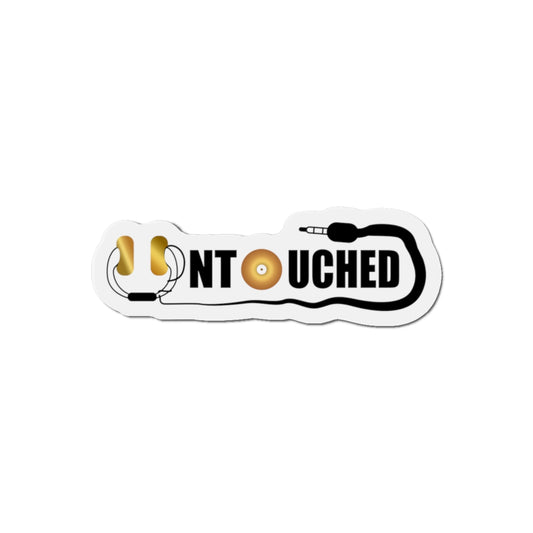 Music Lover Die-Cut Magnet - 'UNTOUCHED' Design for DJs and Audiophiles