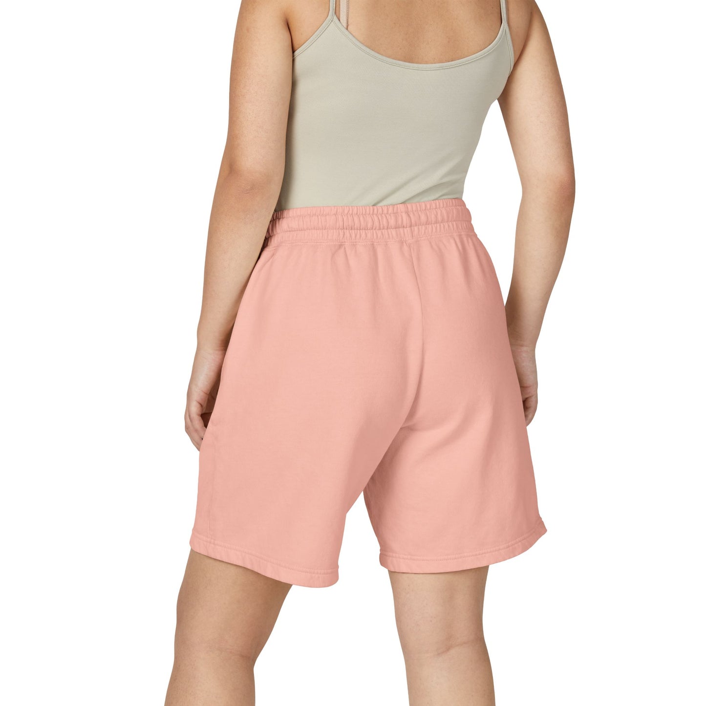 Lightweight Fleece Sweat Shorts with QR Code Accent