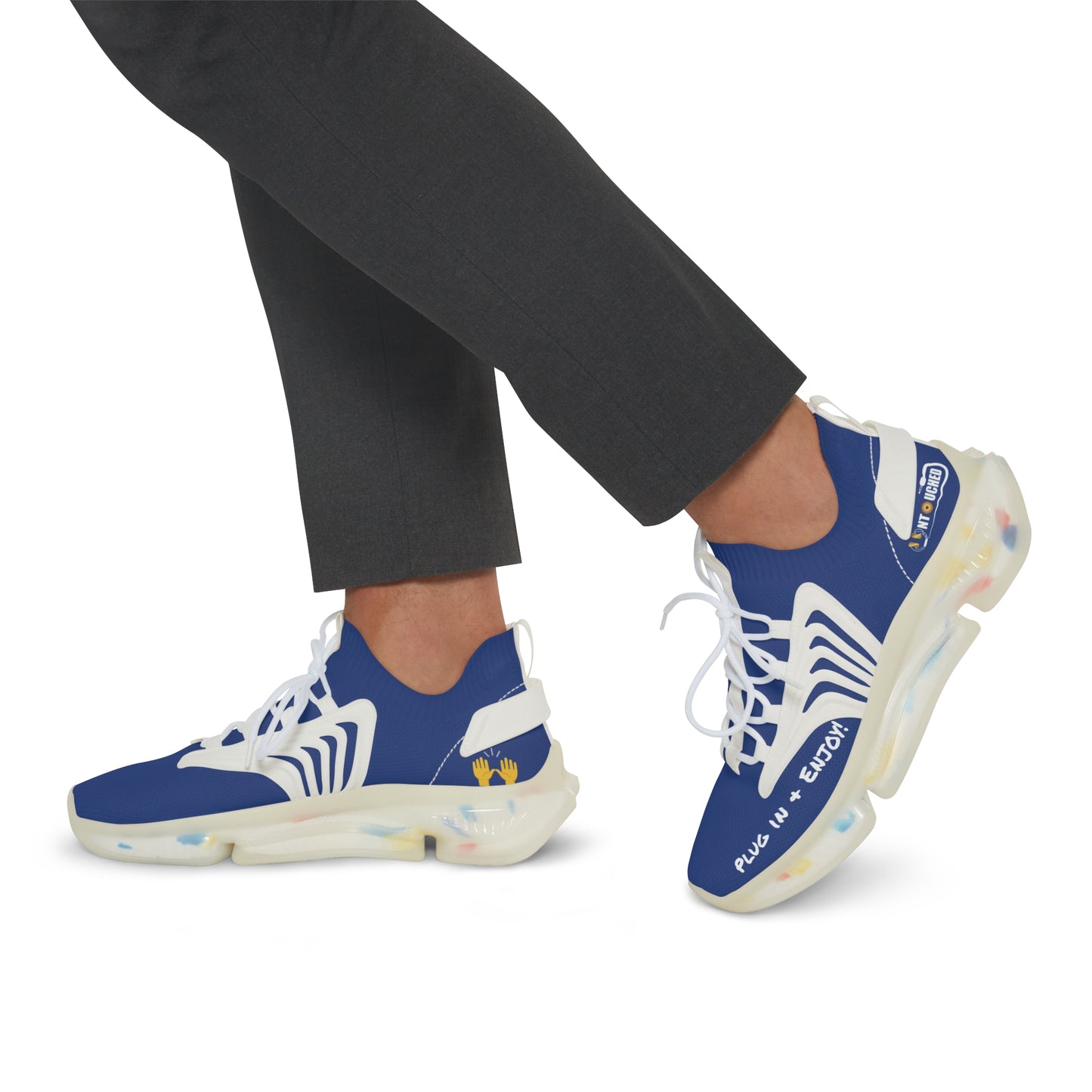 Royal UNTOUCHED Men's Mesh Sneakers 'That U Letter'
