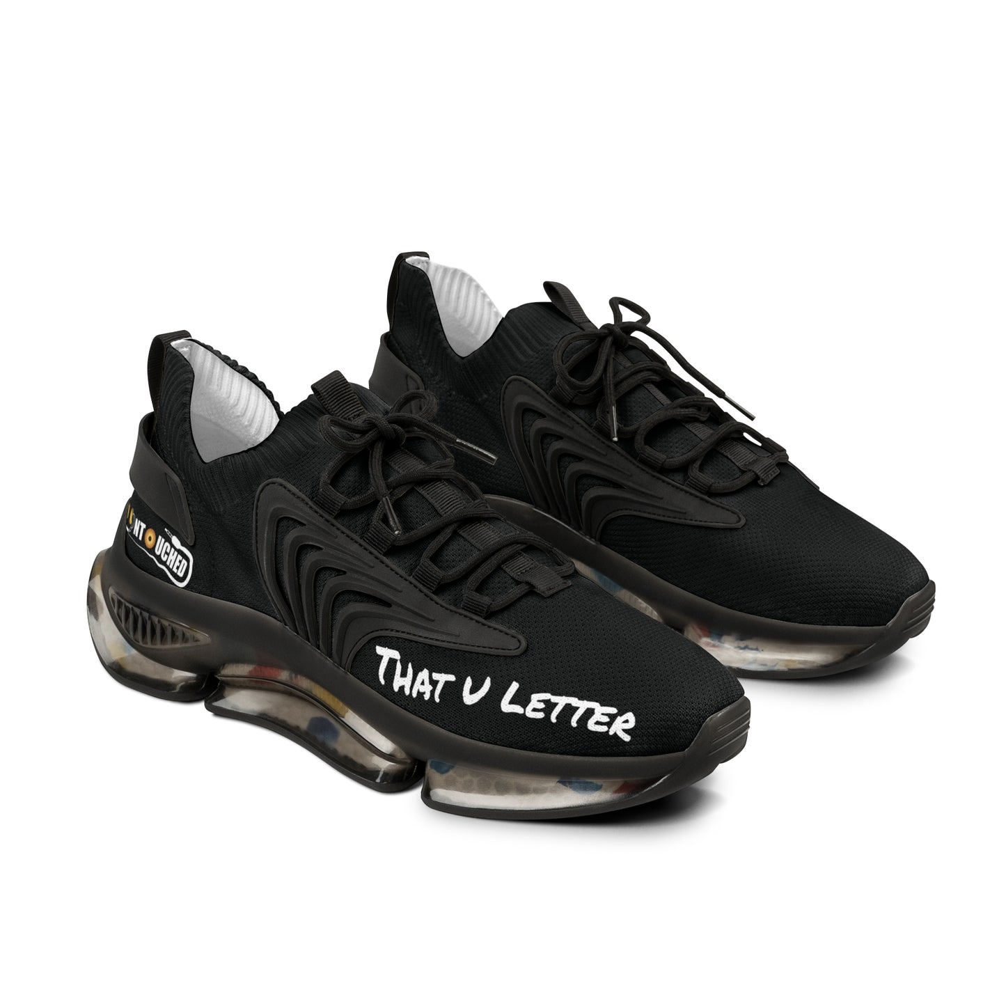 Black Panther UNTOUCHED Men's Mesh Sneakers 'That U Letter'