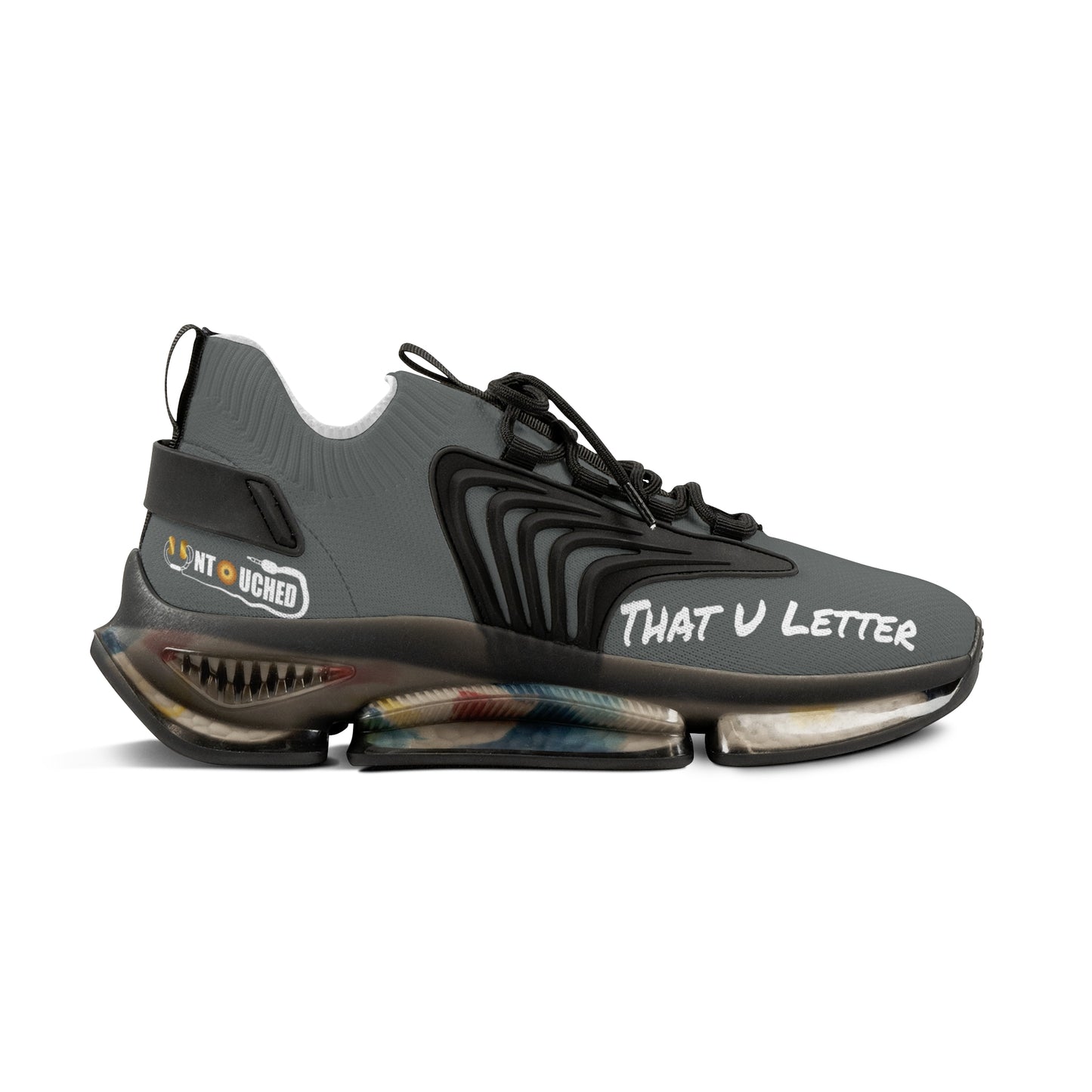 Smoke UNTOUCHED Men's Mesh Sneakers 'That U Letter'