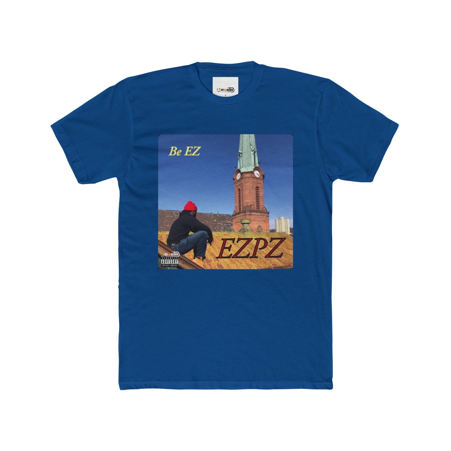 Cover Art Collection Unisex Cotton Crew Tee - 'EZPZ' Graphic T-Shirt