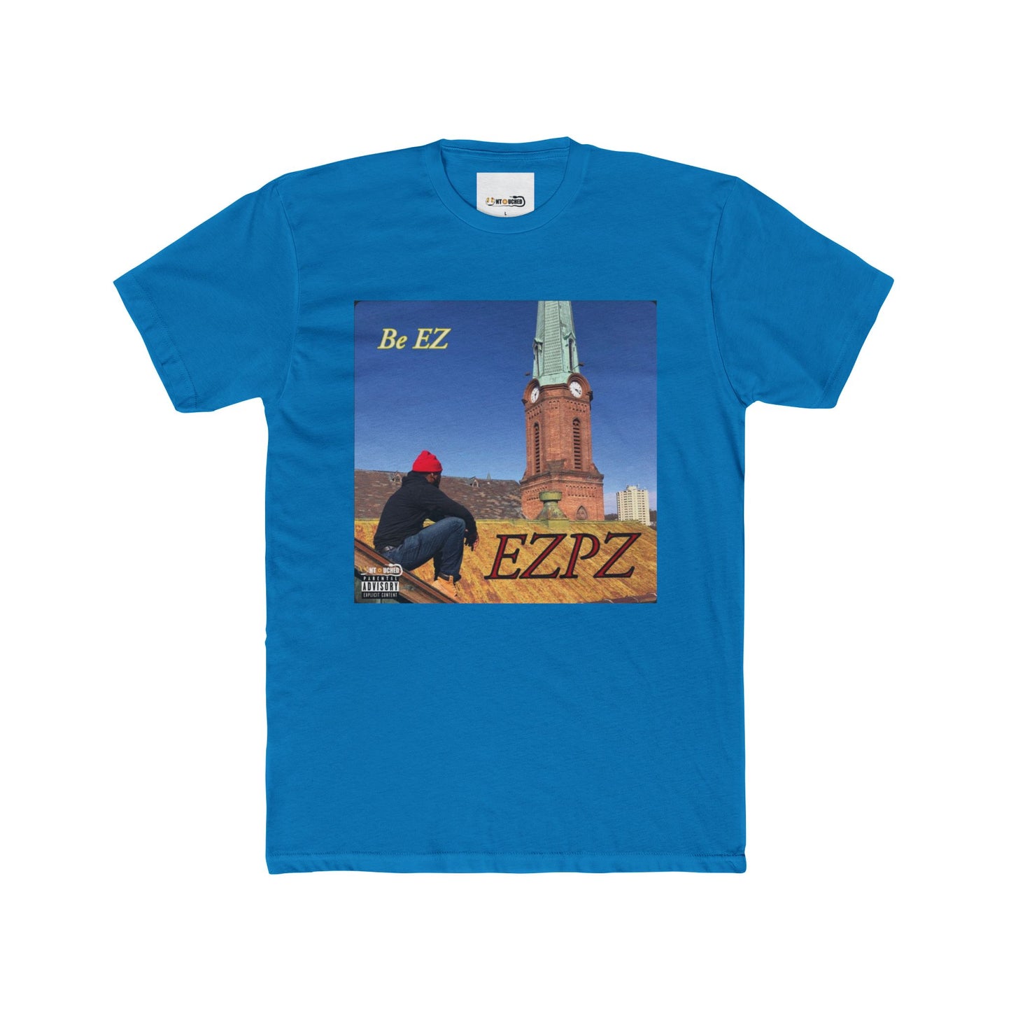 Cover Art Collection Unisex Cotton Crew Tee - 'EZPZ' Graphic T-Shirt