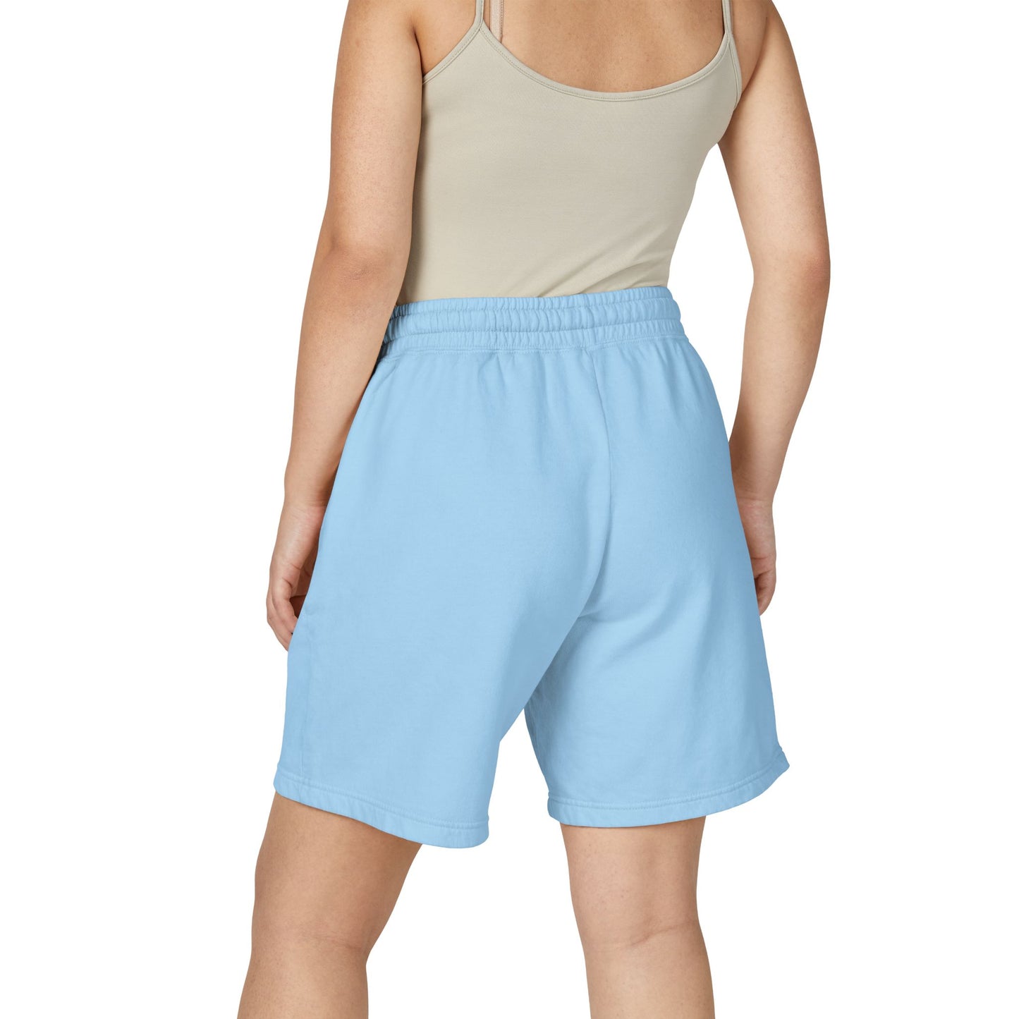 Lightweight Fleece Sweat Shorts with QR Code Accent