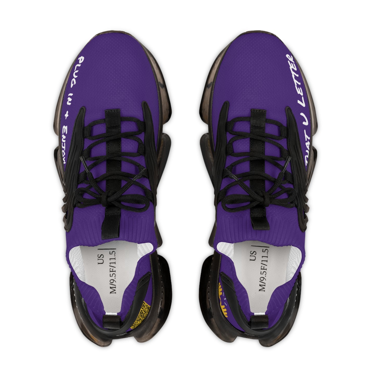 Purple Heart UNTOUCHED Men's Mesh Sneakers 'That U Letter'