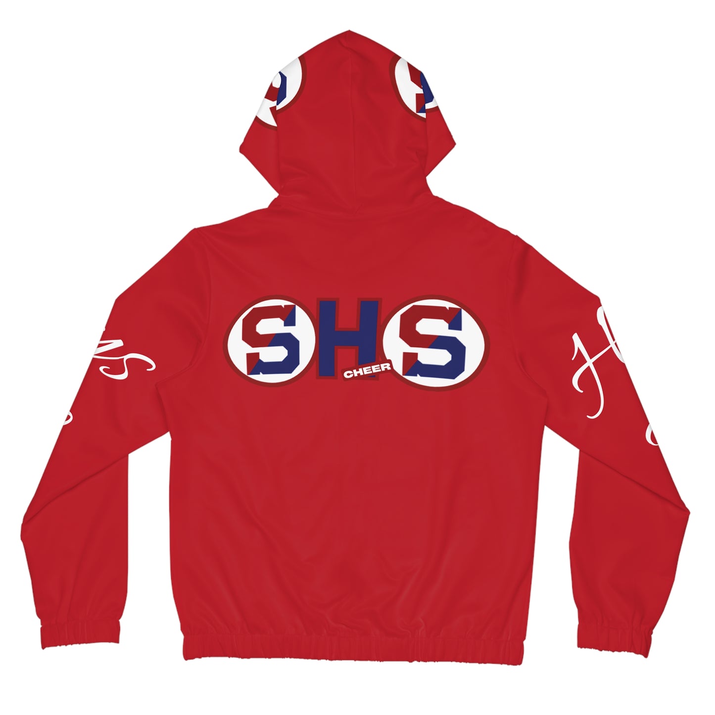 Schenectady Patriots Cheer Spirit Women's Full-Zip Hoodie, Cheerleader Jacket, School Spirit Wear, Team Apparel, Personalized Sports Hoodie