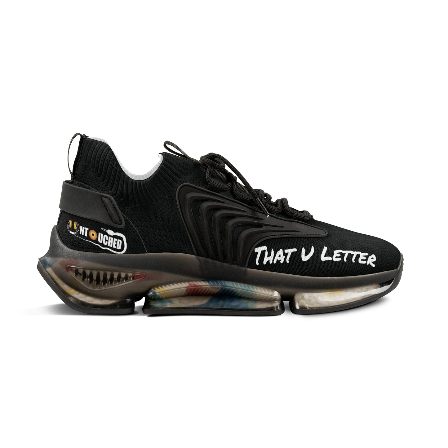 Black Panther UNTOUCHED Men's Mesh Sneakers 'That U Letter'
