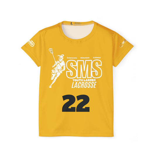 Yellow SMS Lacrosse Sports Jersey