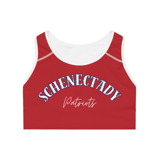Schenectady Patriots Sports Bra, Athletic Wear for Fitness, Workout Top, Sports Apparel, Team Spirit Gear
