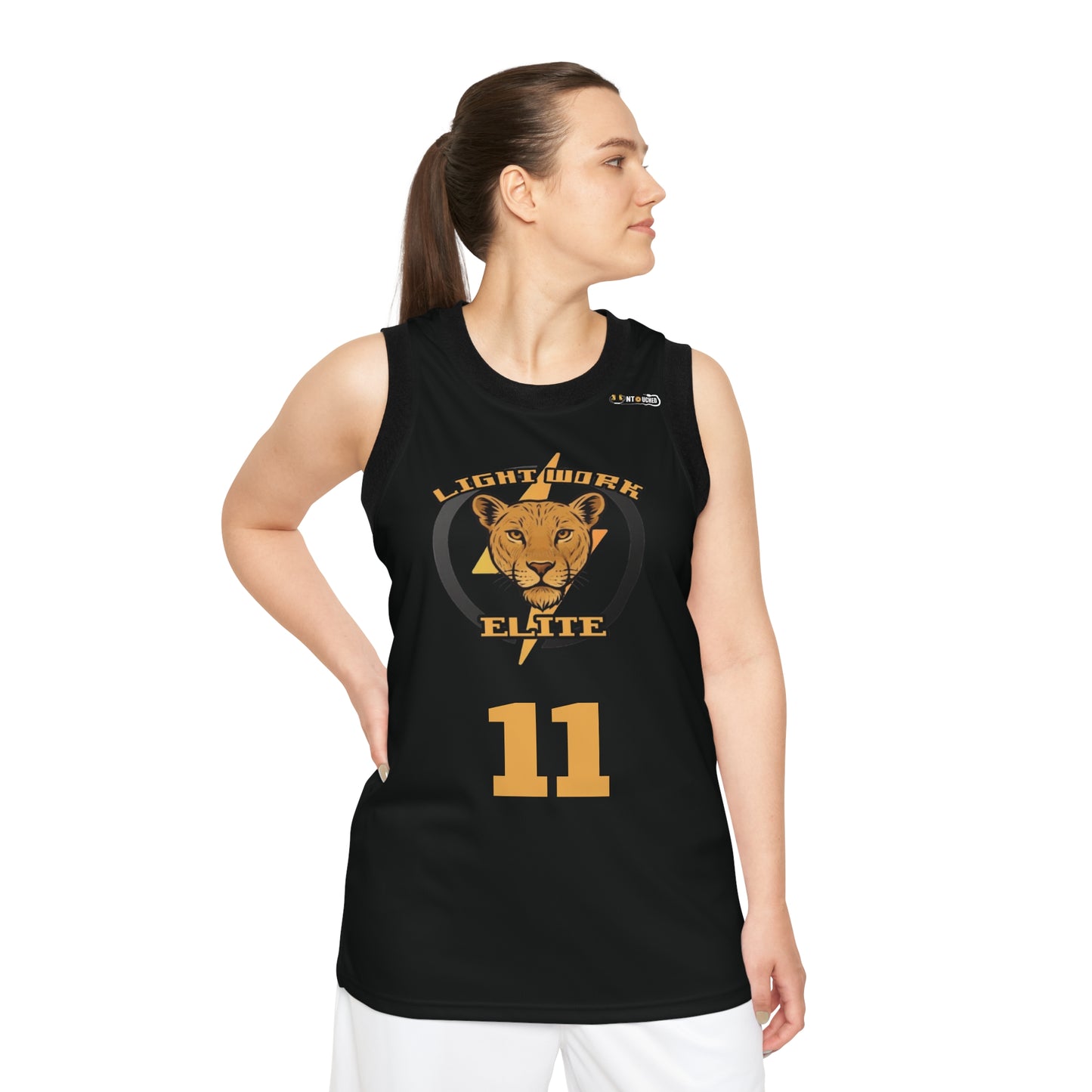 Black Electric City LightWork Basketball Jersey