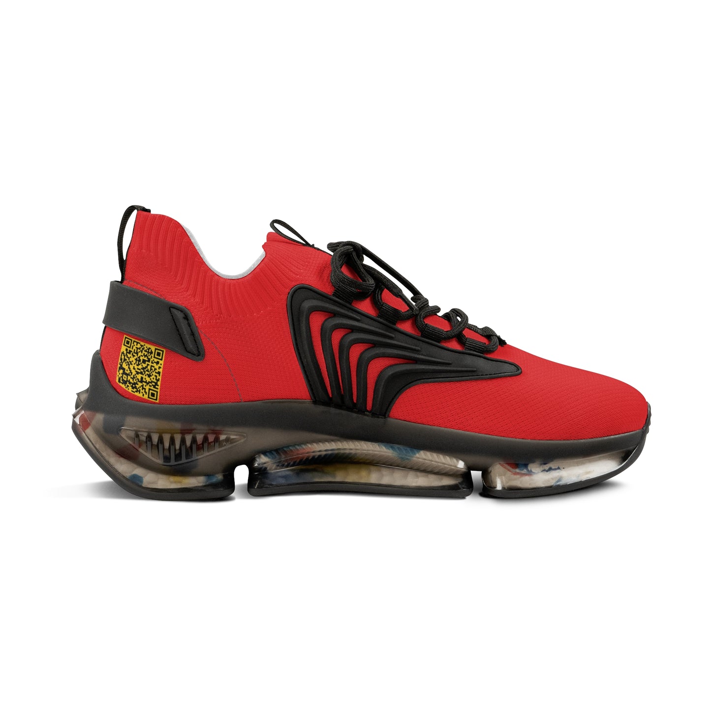 Red UNTOUCHED Men's Mesh Sneakers 'That U Letter'