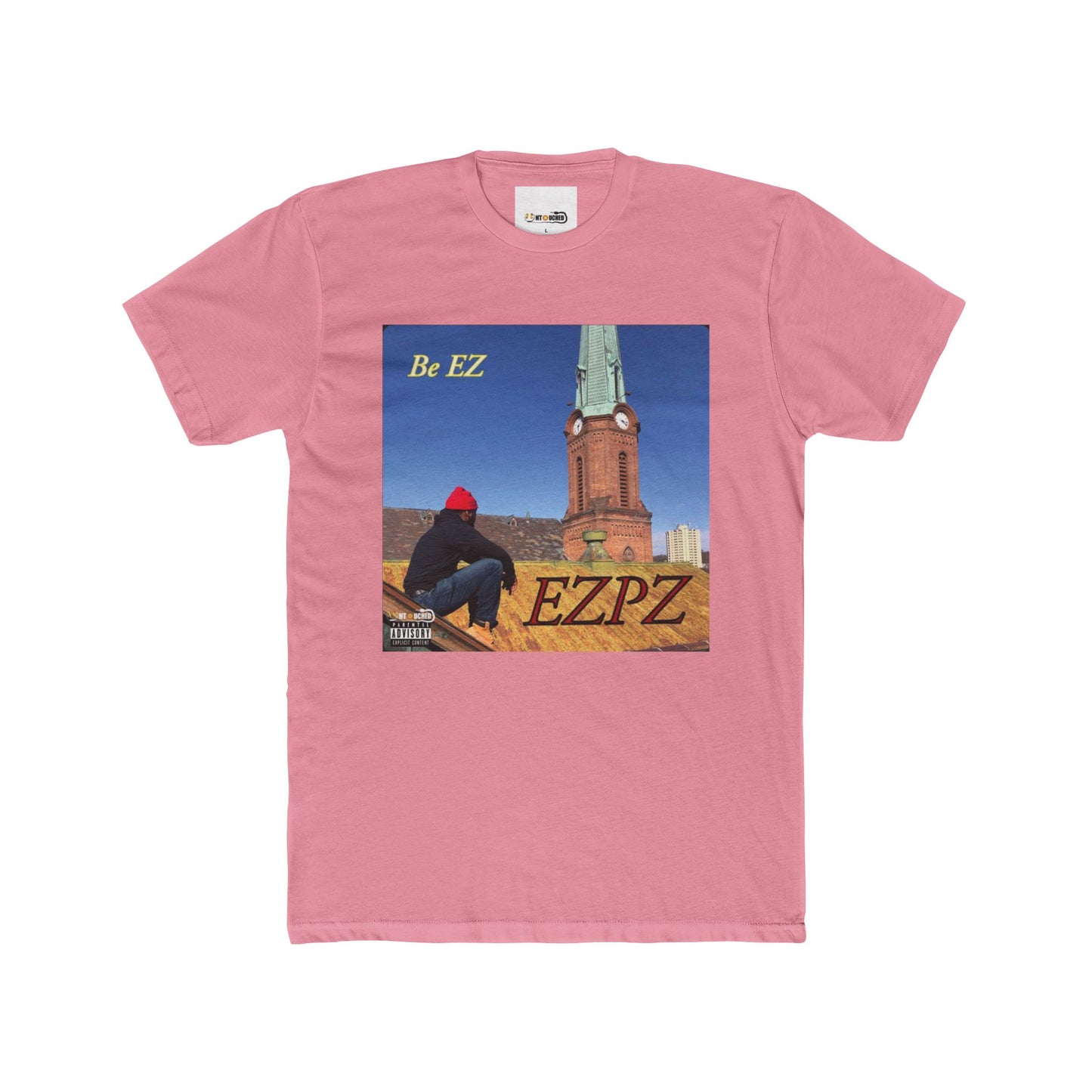 Cover Art Collection Unisex Cotton Crew Tee - 'EZPZ' Graphic T-Shirt