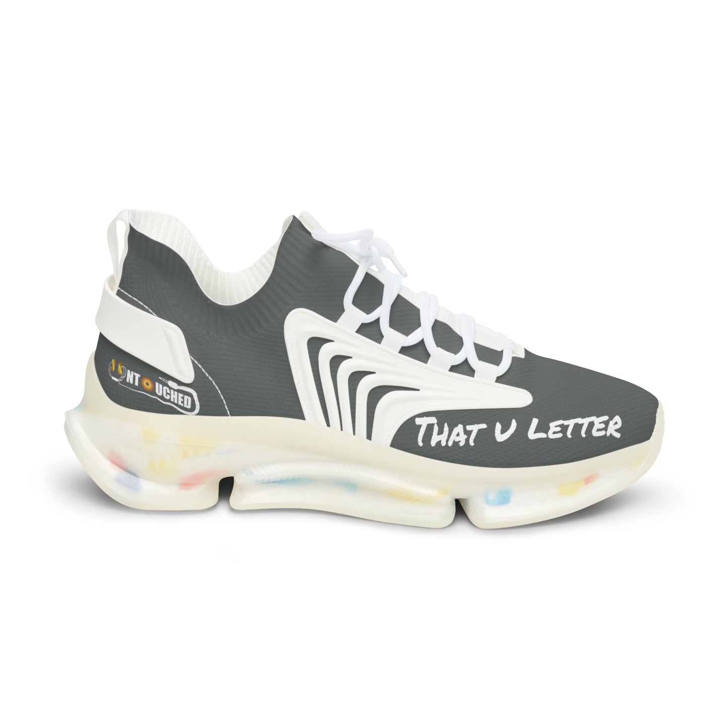 Smoke UNTOUCHED Men's Mesh Sneakers 'That U Letter'