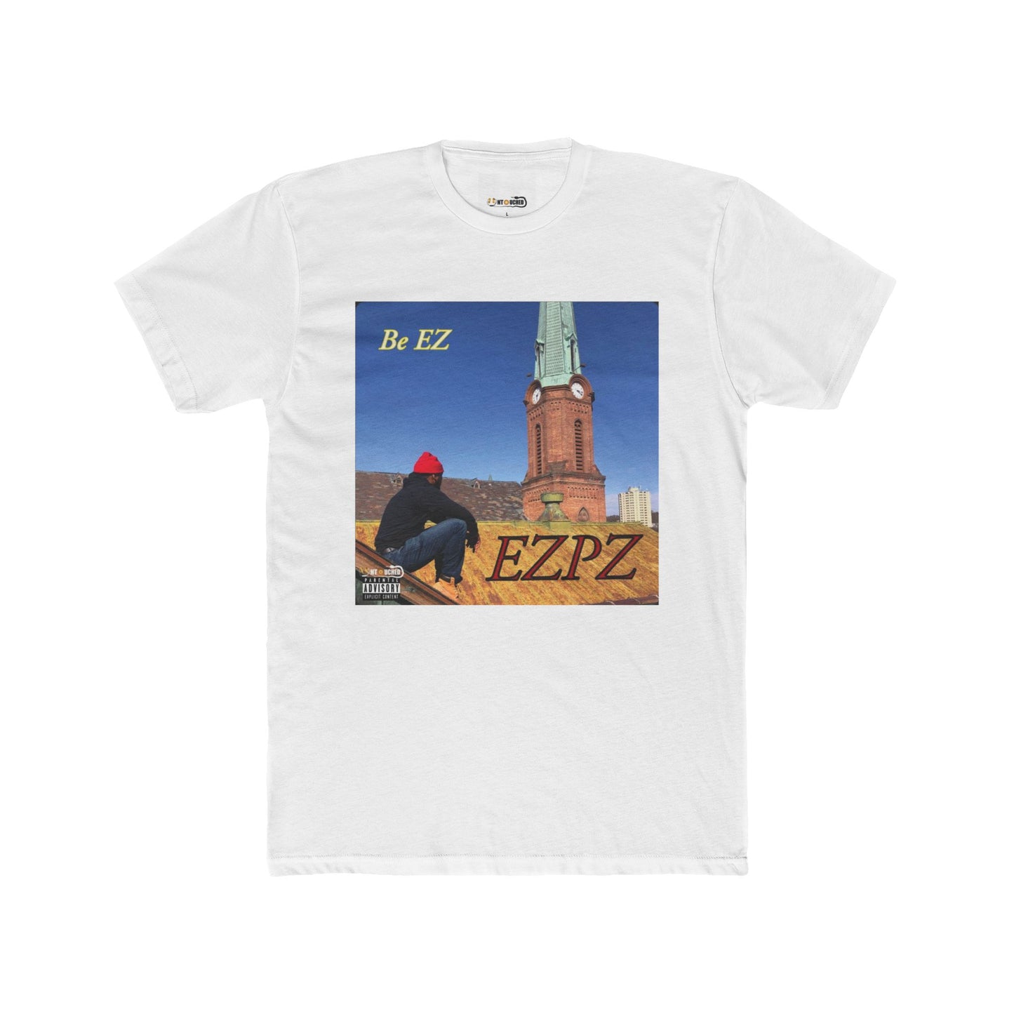 Cover Art Collection Unisex Cotton Crew Tee - 'EZPZ' Graphic T-Shirt