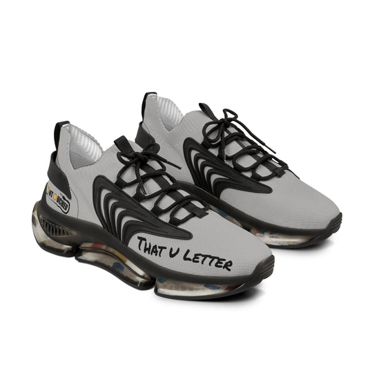 Grey UNTOUCHED Men's Mesh Sneakers 'That U Letter'