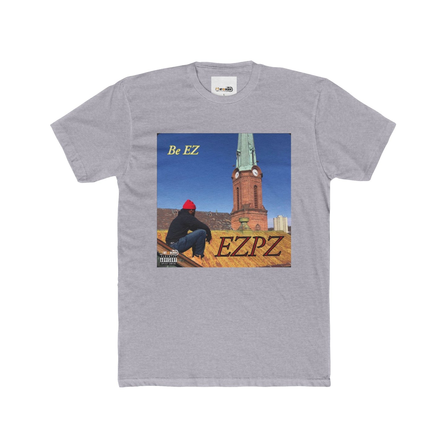 Cover Art Collection Unisex Cotton Crew Tee - 'EZPZ' Graphic T-Shirt