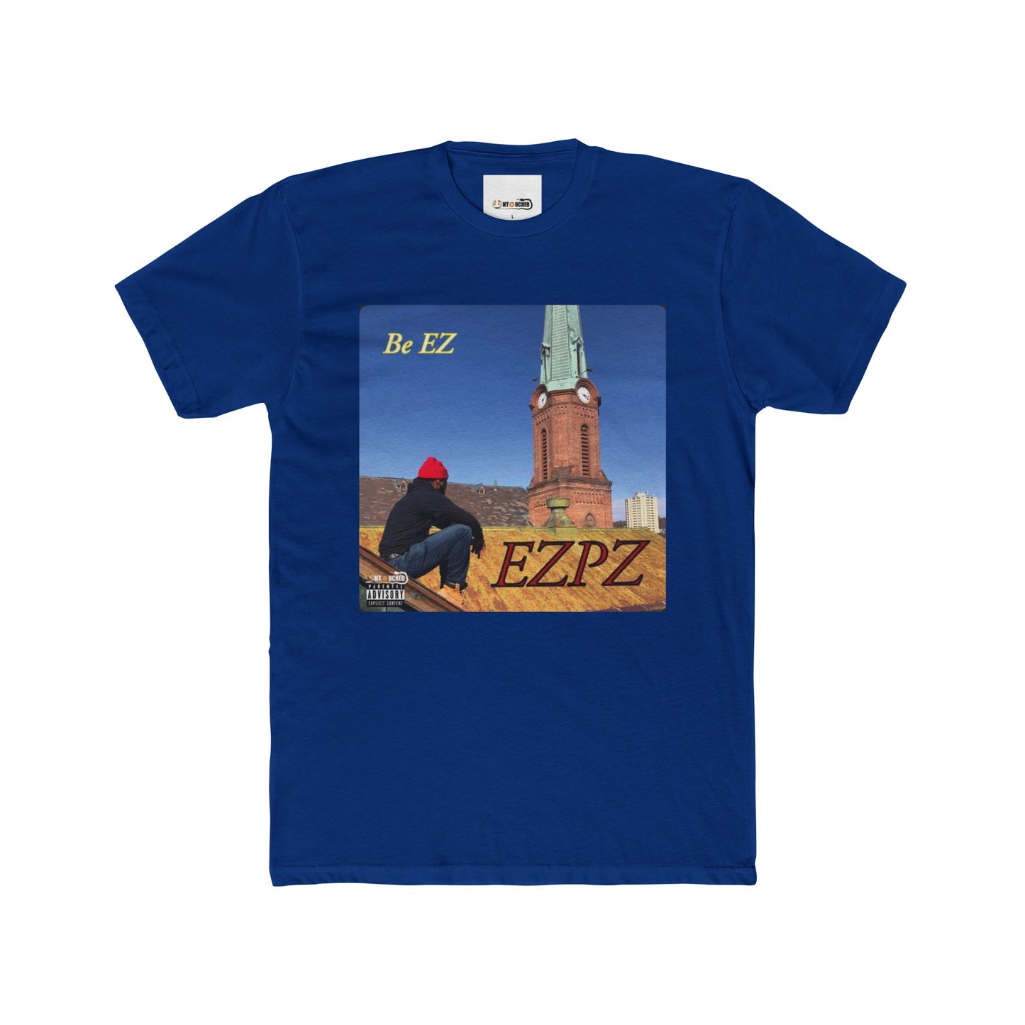 Cover Art Collection Unisex Cotton Crew Tee - 'EZPZ' Graphic T-Shirt