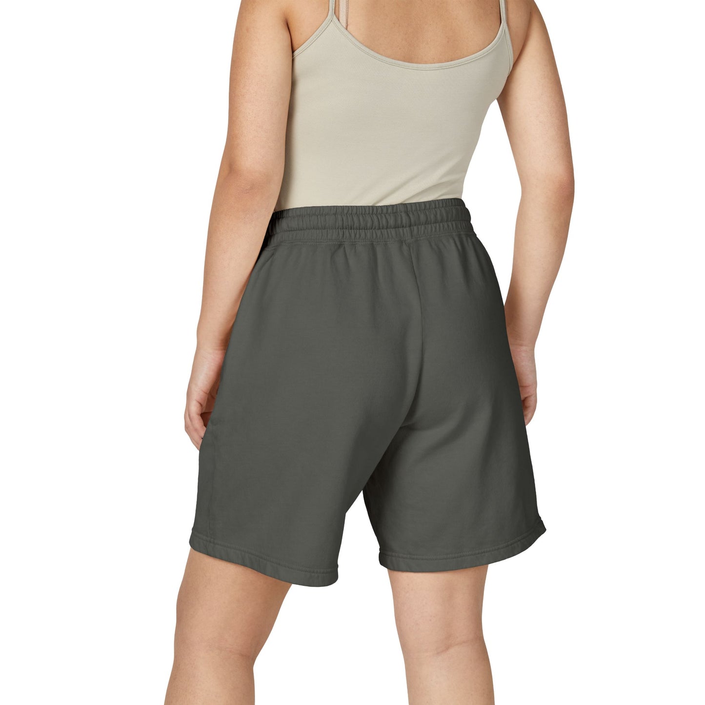 Lightweight Fleece Sweat Shorts with QR Code Accent