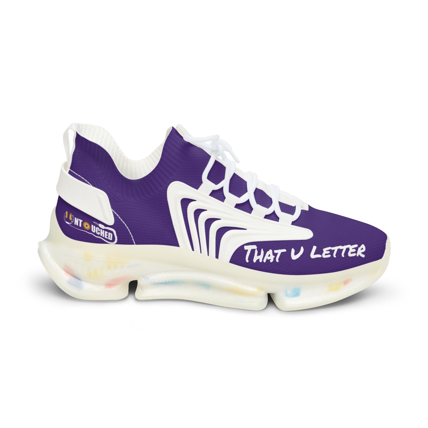 Purple Heart UNTOUCHED Men's Mesh Sneakers 'That U Letter'