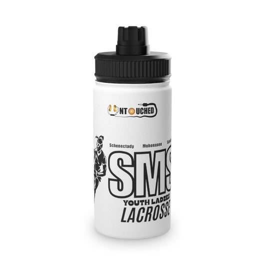 SMS Stainless Steel Water Bottle with Sports Lid - Youth Ladies Lacrosse