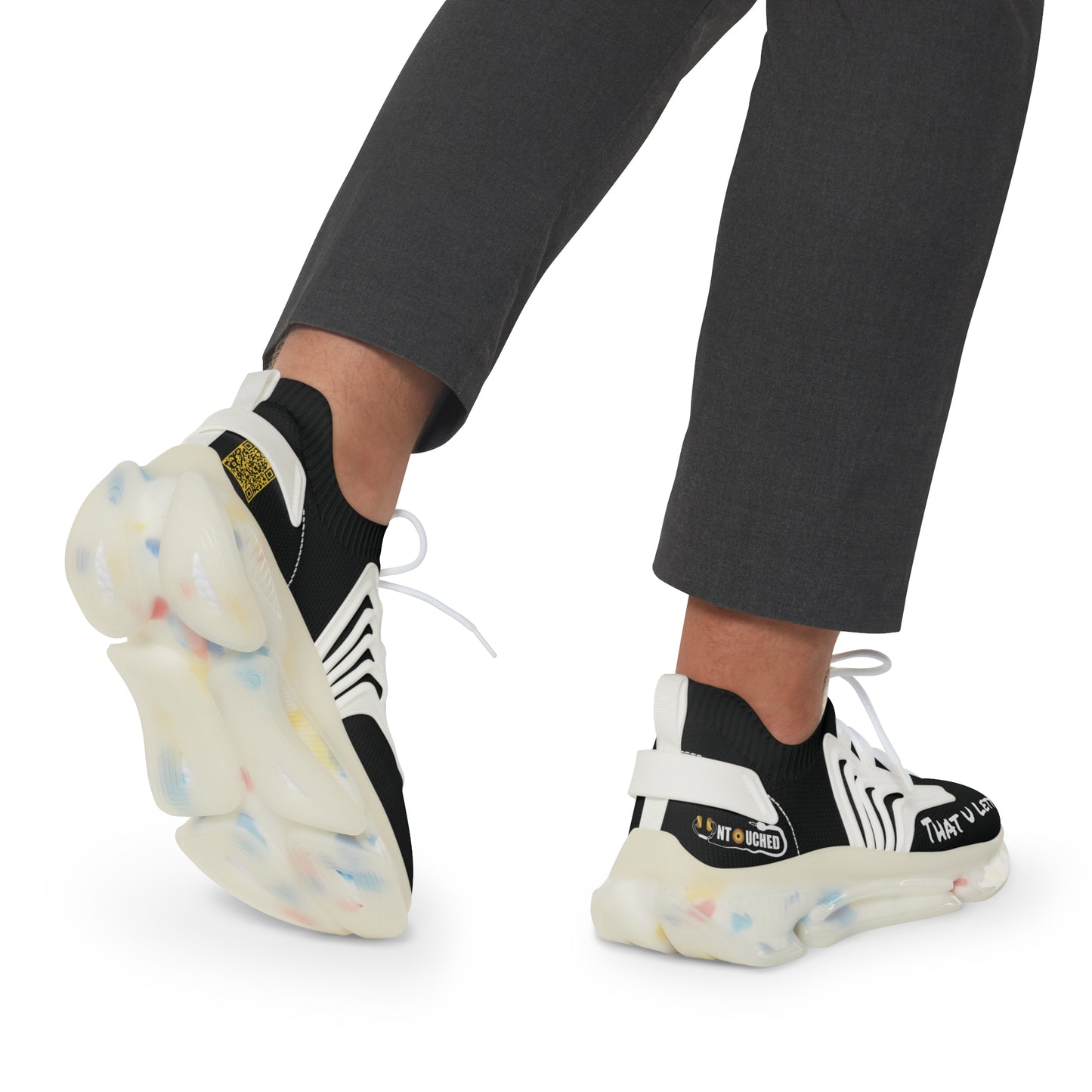 Black Panther UNTOUCHED Men's Mesh Sneakers 'That U Letter'