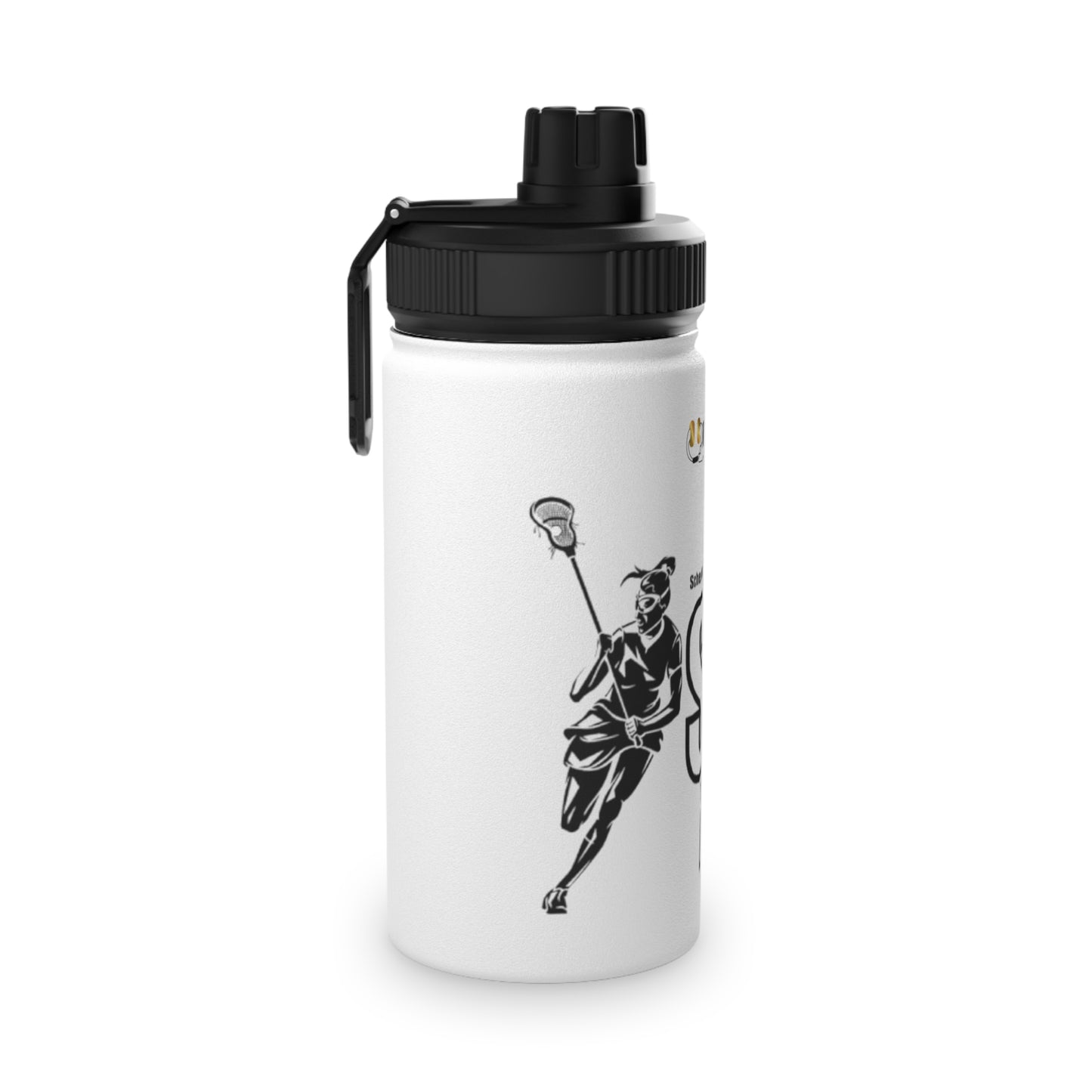 SMS Stainless Steel Water Bottle with Sports Lid - Youth Ladies Lacrosse