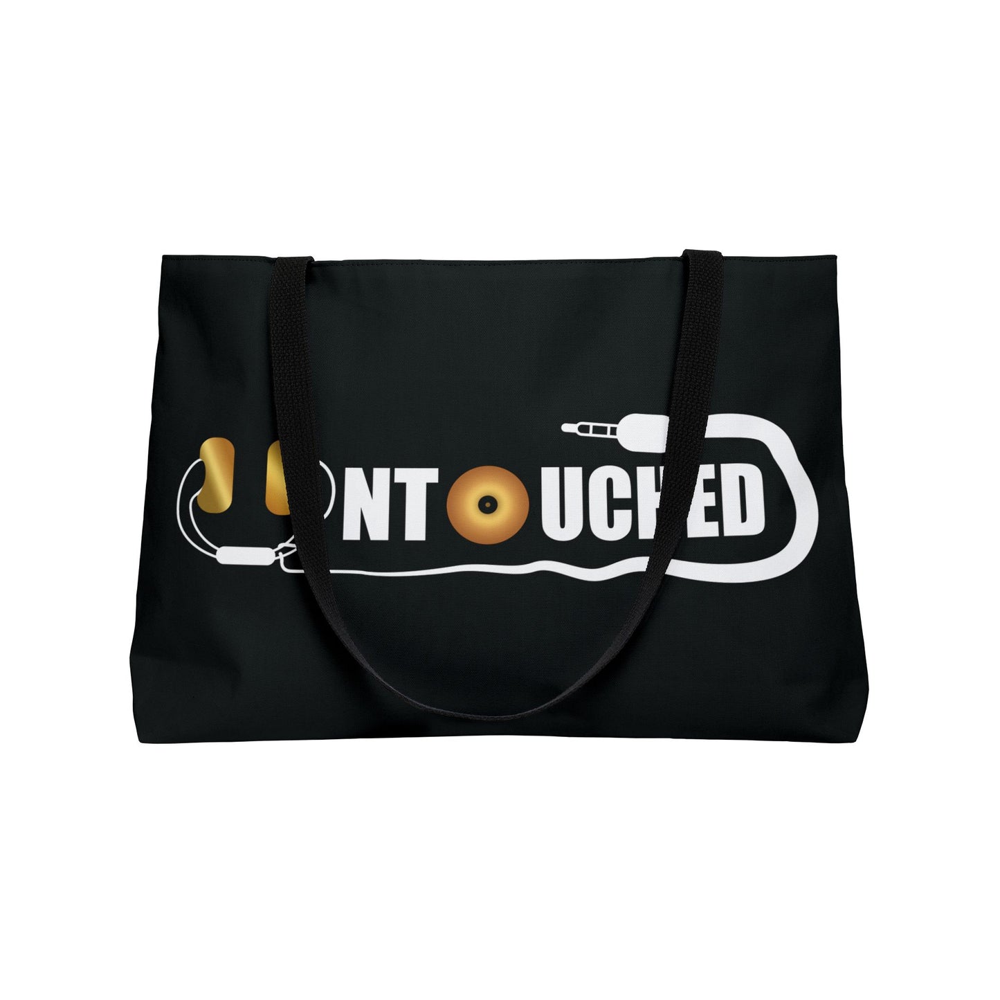 Weekender Tote Bag — 'Untouched' DJ Headphones Design with QR Code
