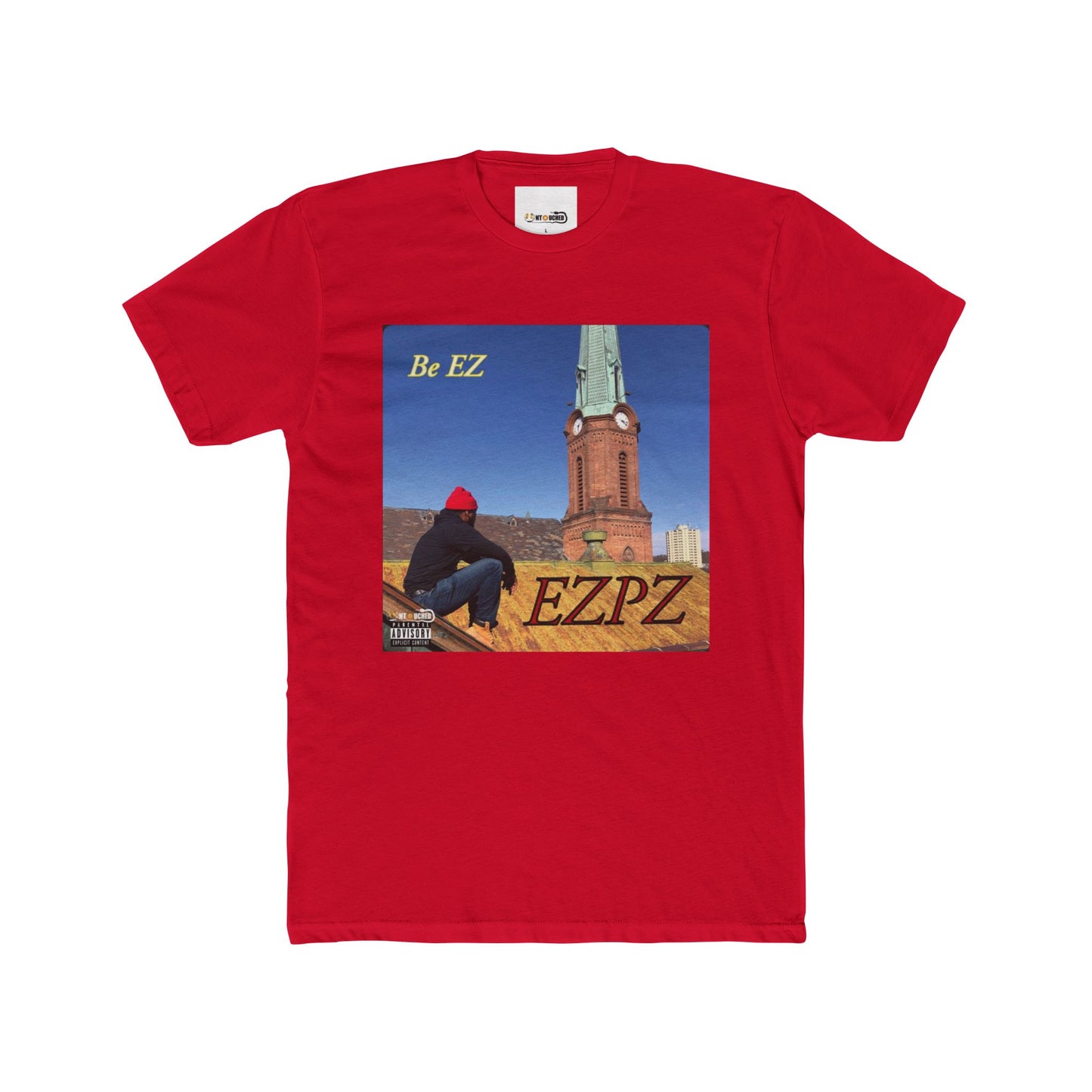 Cover Art Collection Unisex Cotton Crew Tee - 'EZPZ' Graphic T-Shirt