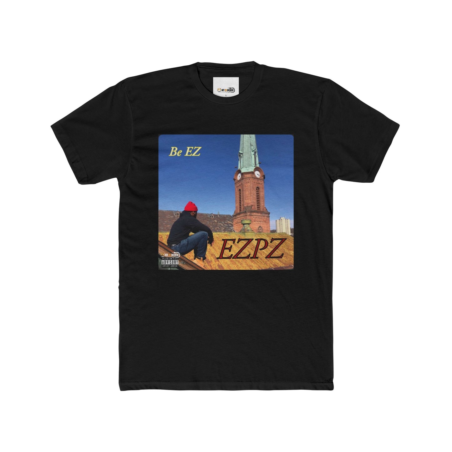 Cover Art Collection Unisex Cotton Crew Tee - 'EZPZ' Graphic T-Shirt