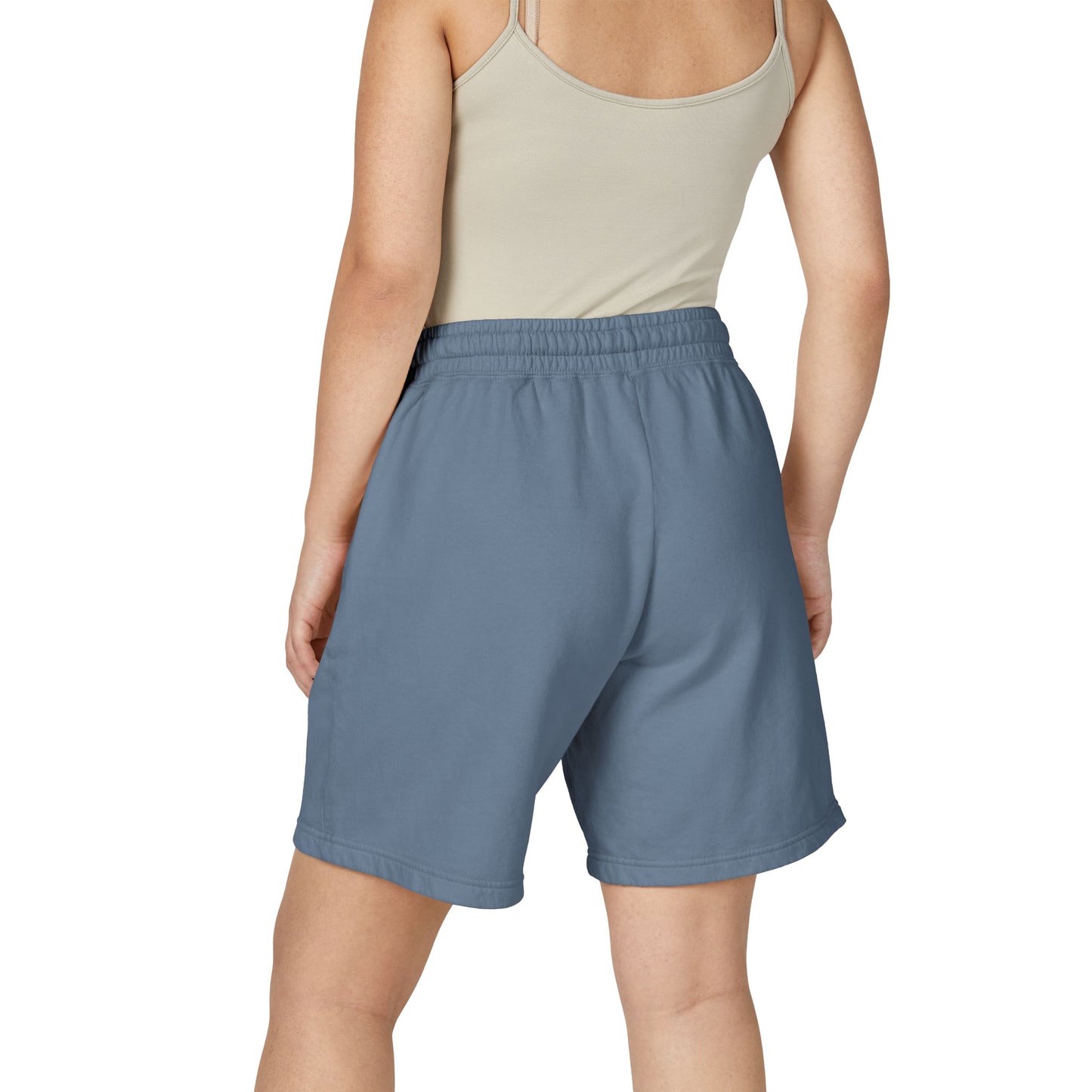 Lightweight Fleece Sweat Shorts with QR Code Accent