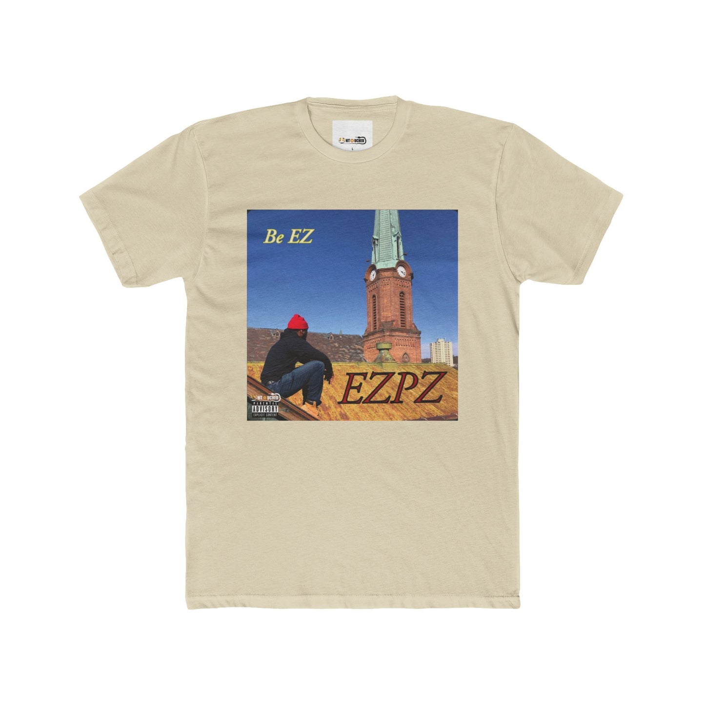 Cover Art Collection Unisex Cotton Crew Tee - 'EZPZ' Graphic T-Shirt