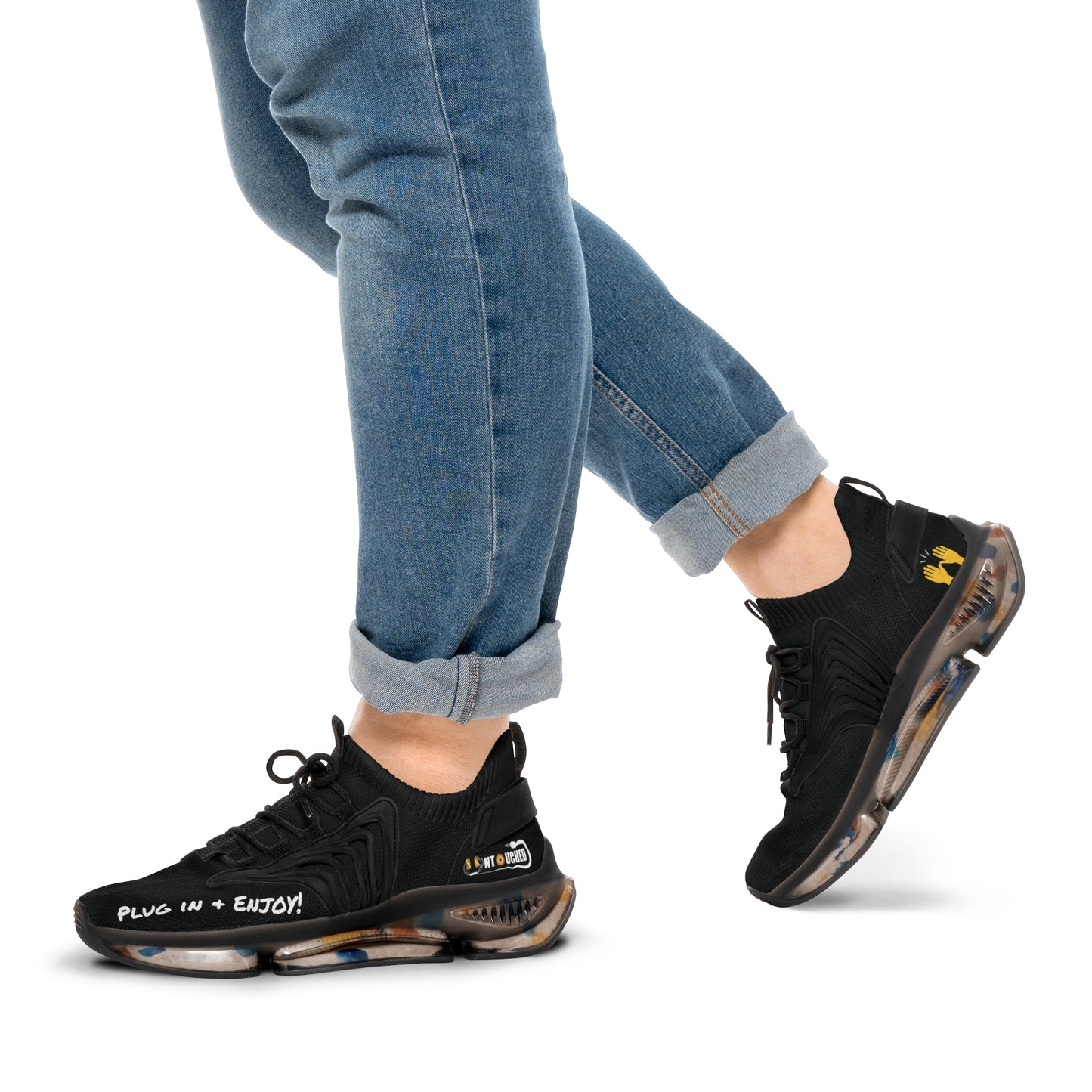 Black Panther UNTOUCHED Men's Mesh Sneakers 'That U Letter'