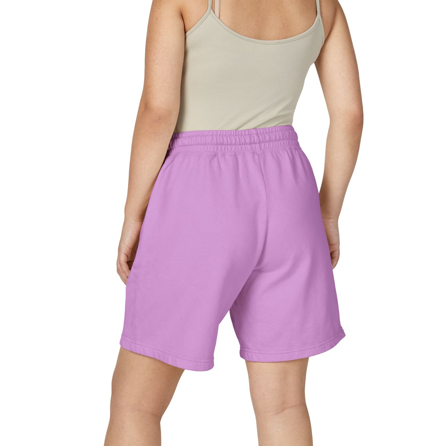 Lightweight Fleece Sweat Shorts with QR Code Accent