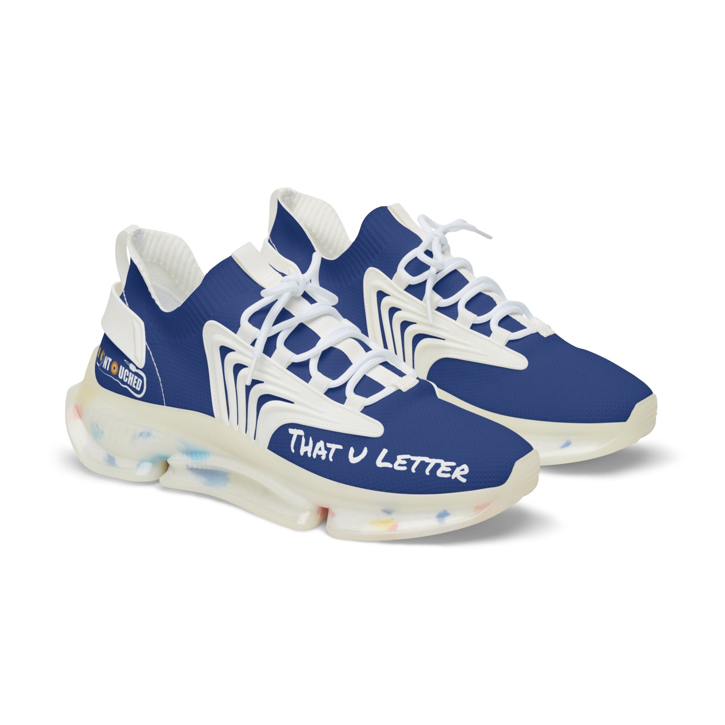 Royal UNTOUCHED Men's Mesh Sneakers 'That U Letter'