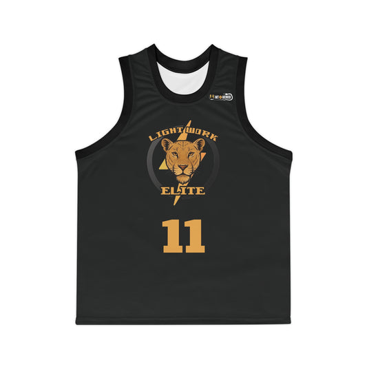 Black Electric City LightWork Basketball Jersey