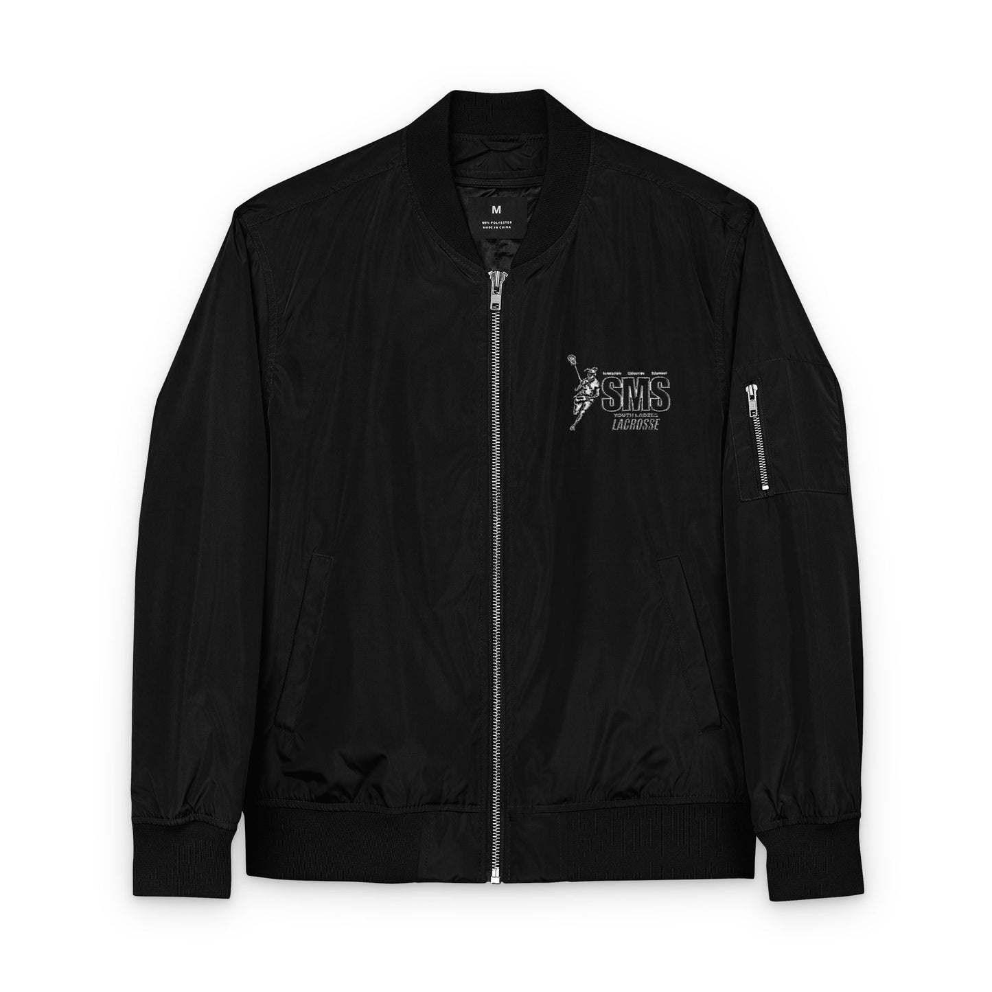 SMS Eco-Friendly Embroidered Bomber Jacket
