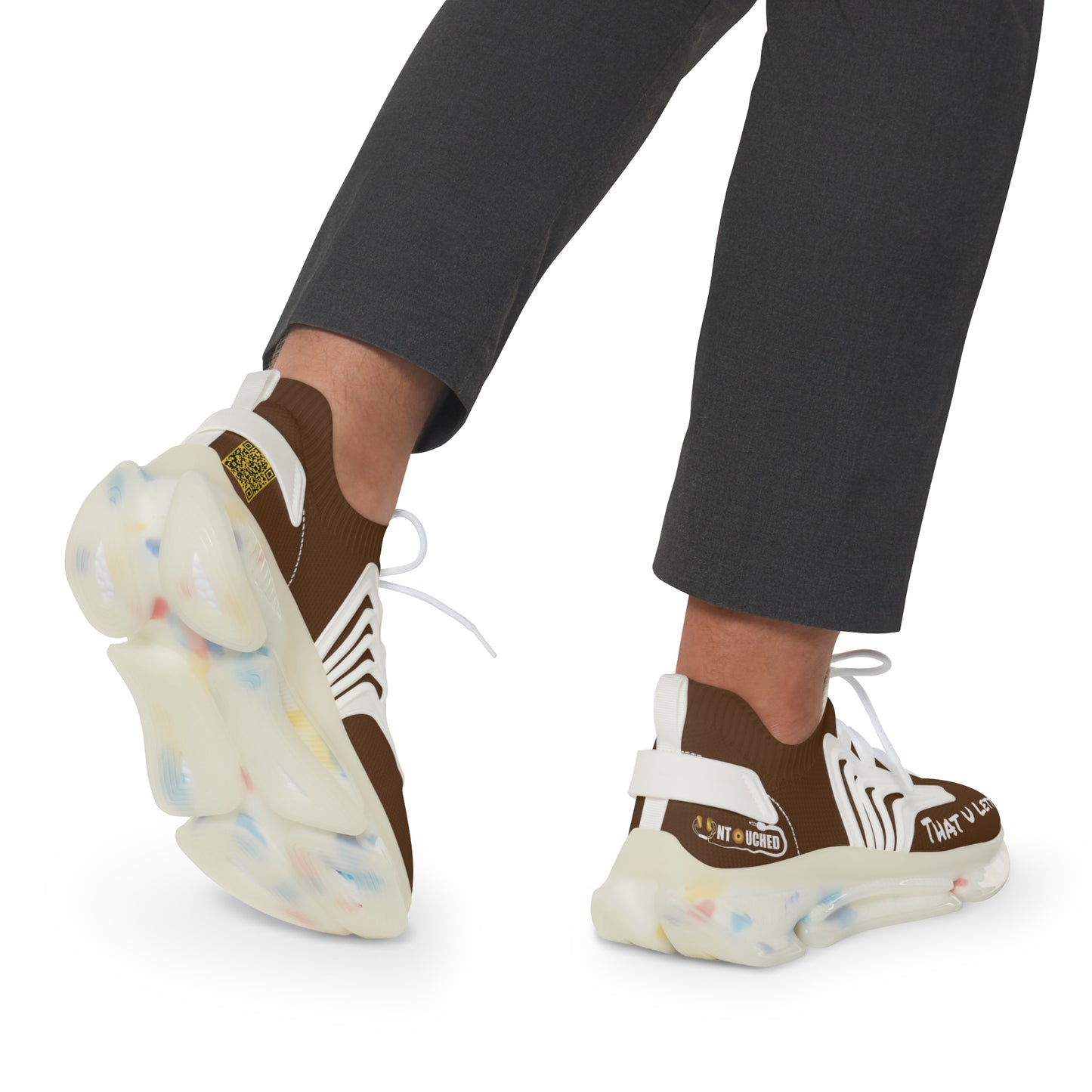 Brownie UNTOUCHED Men's Mesh Sneakers 'That U Letter'