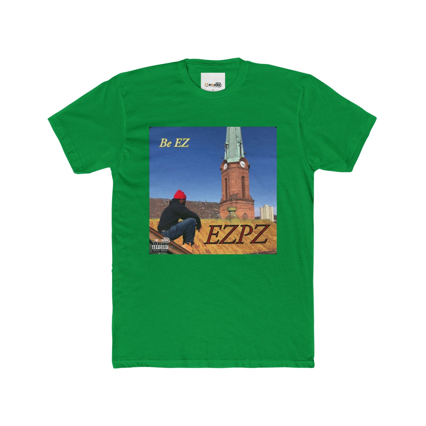 Cover Art Collection Unisex Cotton Crew Tee - 'EZPZ' Graphic T-Shirt