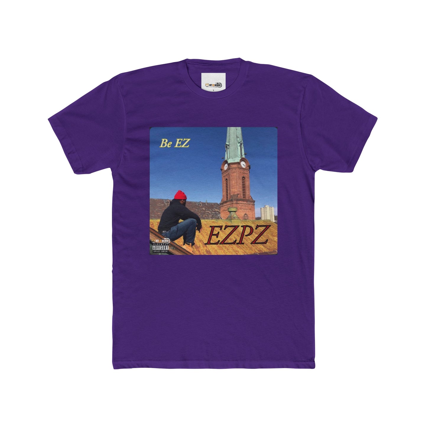 Cover Art Collection Unisex Cotton Crew Tee - 'EZPZ' Graphic T-Shirt