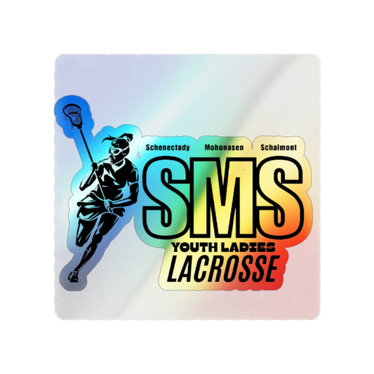 Holographic Lacrosse Stickers - Youth Ladies SMS Team Decals