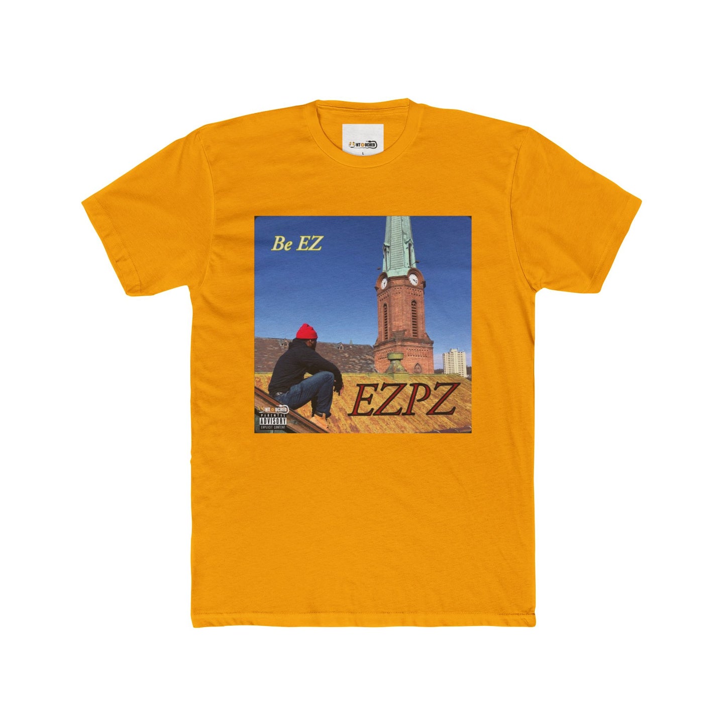 Cover Art Collection Unisex Cotton Crew Tee - 'EZPZ' Graphic T-Shirt
