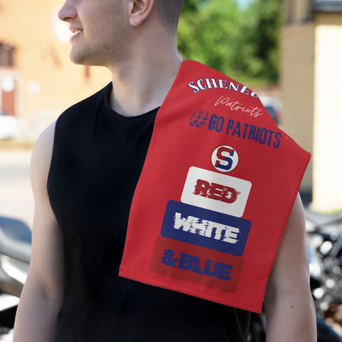 Schenectady Patriots Rally Towel, Ideal for Sports Fans, Game Day Essential, Team Spirit Merchandise