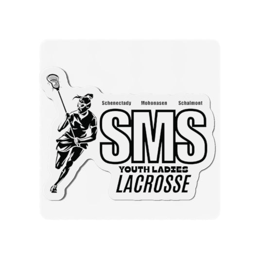 SMS Youth Ladies Lacrosse Die-Cut Magnets
