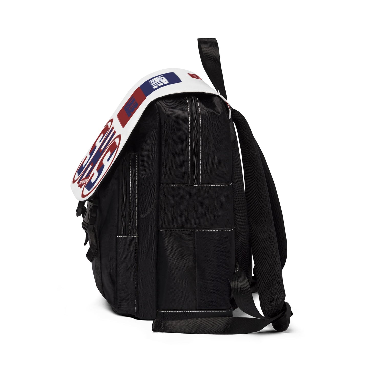 SHS Cheer Red, White & Blue Shoulder Backpack — School Spirit Casual Backpack