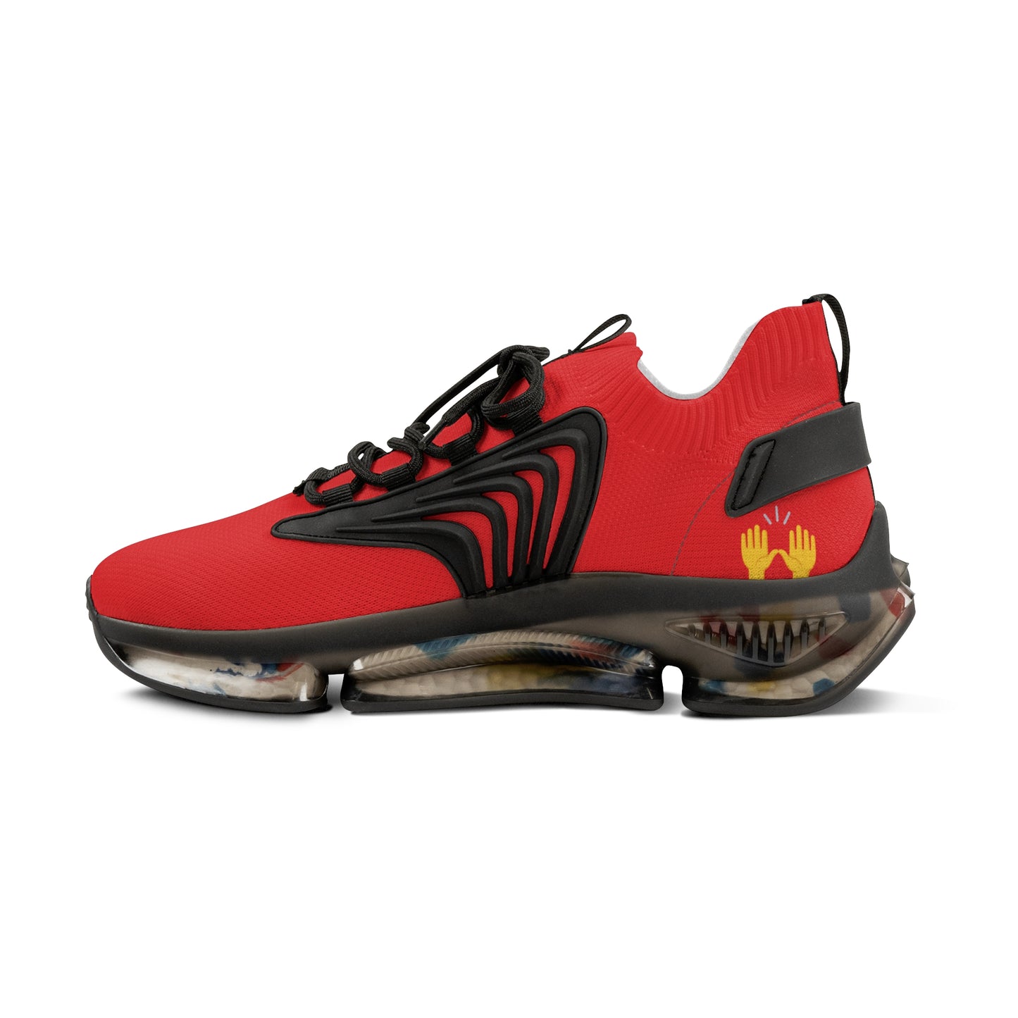 Red UNTOUCHED Men's Mesh Sneakers 'That U Letter'
